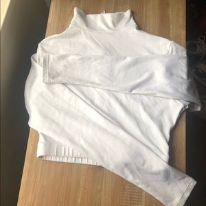 Varsity White Cheer Midriff